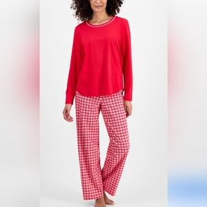 Charter Club "Dawn Plaid Red" Pajama Set, Size Medium. Style#100210582MS, NWT